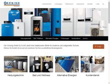 Tablet Screenshot of groeninggmbh.de